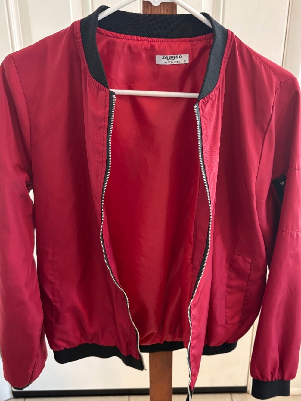 Red Bomber Jacket